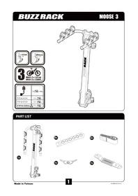Notice Buzz Rack MOOSE 3 Porte-vélo
