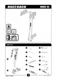 Notice Buzz Rack MOOSE H3 Porte-vélo