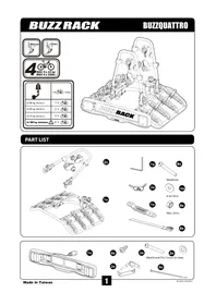 Notice Buzz Rack BUZZQUATRO Porte-vélo