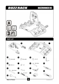Notice Buzz Rack BUZZRUNNER H3 Porte-vélo