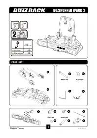 Notice Buzz Rack BUZZRUNNER SPARK 2 Porte-vélo