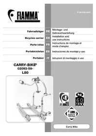 Notice Fiamma CARRYBIKE L80 Porte-vélo