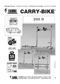 Notice Fiamma CARRYBIKE 200 D Porte-vélo