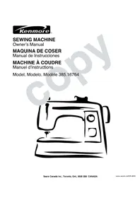 KENMORE 385.16764 - Machine à coudre