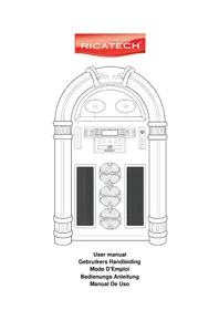 Notice Ricatech BLACK XXL LED RR1600 Juke-box