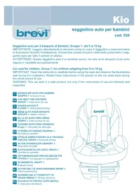 Notice Brevi KIO Siège de voiture