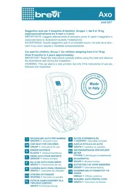 Notice Brevi AXO Siège de voiture