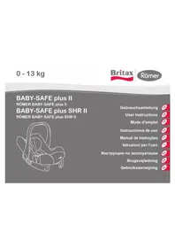 Notice Britax-Römer BABYSAFER PLUS II Siège de voiture