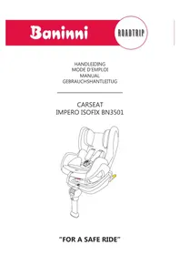 Notice Baninni BN3501 IMPERO ISOFIX Siège de voiture