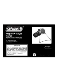 Notice COLEMAN SURVIVALCAT Pan