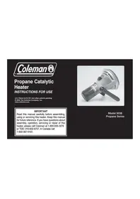 Notice COLEMAN BLACKCAT PERFECTEMP Pan