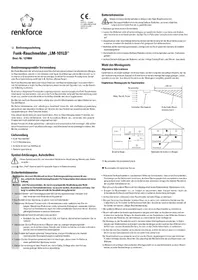 Notice Renkforce LM101LD Détecteur de fumée