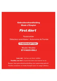 Notice FIRST ALERT STFA620BNL2 Détecteur de fumée