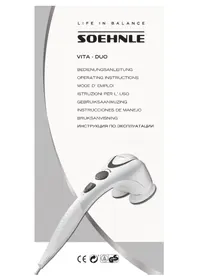 Notice SOEHNLE VITA DUO Appareil de massage