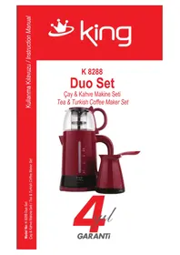 Notice KING K 8288 DUO SET Machine à café