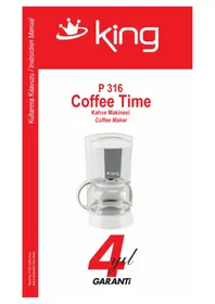 Notice KING P 316 COFFEE TIME Machine à café