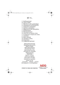 Notice AEG KF1500 Kávéfőző gép