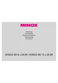 Notice MINOX BD 10X25 BR Jumelles