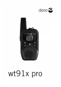 Notice DORO WT91X PRO Talkie-walkie