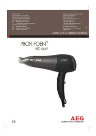Notice AEG HTD 5649 фен