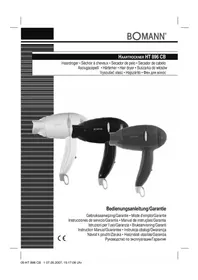 Notice BOMANN HT 896 CB Hair dryer