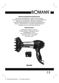 Notice BOMANN CB 882 Hair dryer
