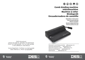 Notice Desq 75010 Relieuse