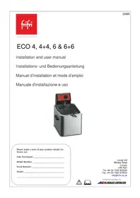 Notice FRIFRI ECO 4+4 Friteuse