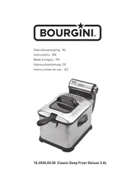 Notice Bourgini CLASSIC DELUXE 18.2030.00.00 Friteuse