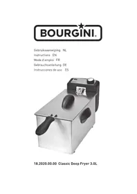 Notice Bourgini CLASSIC 18.2020.00.00 Friteuse
