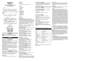 Notice Dexford RAC 4700 Station Météo