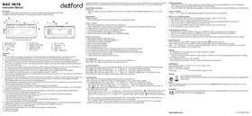 Notice Dexford RAC 4618 Station Météo