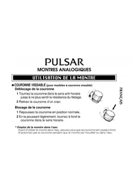 Notice PULSAR VX51 Montre