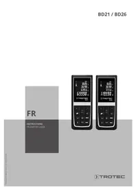 Notice TROTEC BD26 Télémètre