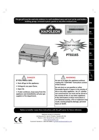 Notice Napoleon PTSS165 Grill