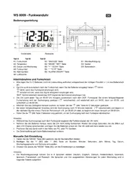 Notice TECHNOLINE WS 8009 Reloj