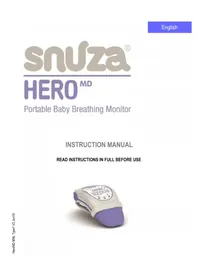 Notice Snuza HERO MD Moniteurs pour bébé