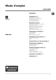 HOTPOINT-ARISTON FMG 843B FR.C - Machine à laver