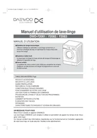 DAEWOO DWDF2082 - Machine à laver