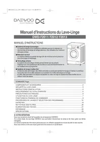 DAEWOO DWDF2013 - Machine à laver
