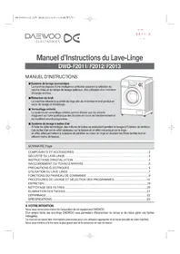 DAEWOO DWDF2012 - Machine à laver
