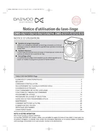 DAEWOO DWDE6213 - Machine à laver