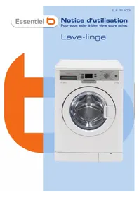 Notice ESSENTIELB ELF 714 D3 Lave-linge