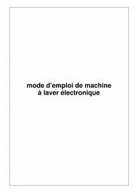 Notice BELLAVITA LFT 1208 TJV Machine à laver