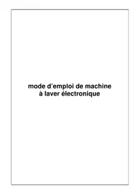Notice BELLAVITA LFT 1006 BKV Machine à laver