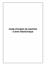 Notice BELLAVITA LF 1006 NVT Machine à laver