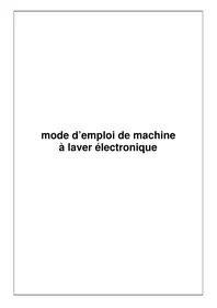 Notice BELLAVITA LF 1005 VT Machine à laver