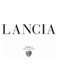 Notice LANCIA YPSILON (2001) Voiture