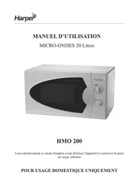 Notice HARPER HMO200 Four à micro-ondes