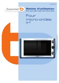 Notice ESSENTIELB EG201S Micro-ondes
